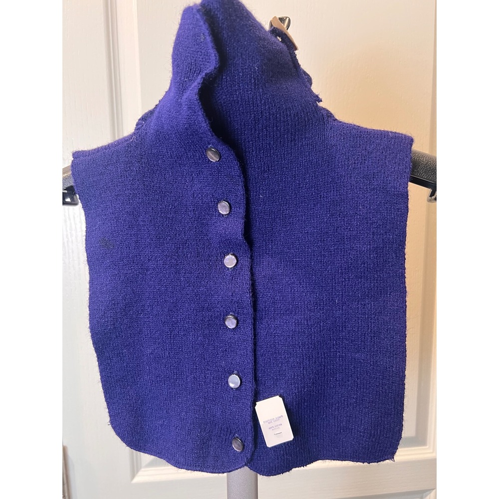 Vintage Button Front Turtleneck Scarf Neck Wrap Retro Deadstock NWT 70s Winter